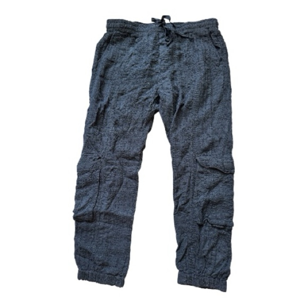 JOHNNY WAS Ventura black textured jogger pant, Small, NWT
